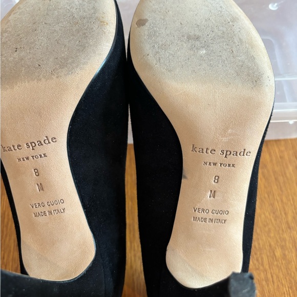 Black suede Kate spade heels - Picture 5 of 5